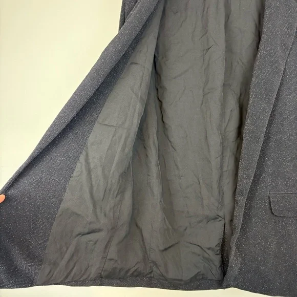 ALLSAINTS Aleida Shimmer Blazer Black Sz 6 - Picture 13 of 16